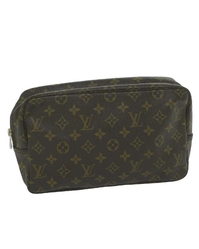 Monogram Canvas Clutch Bag with Accessories and Surface Detailing