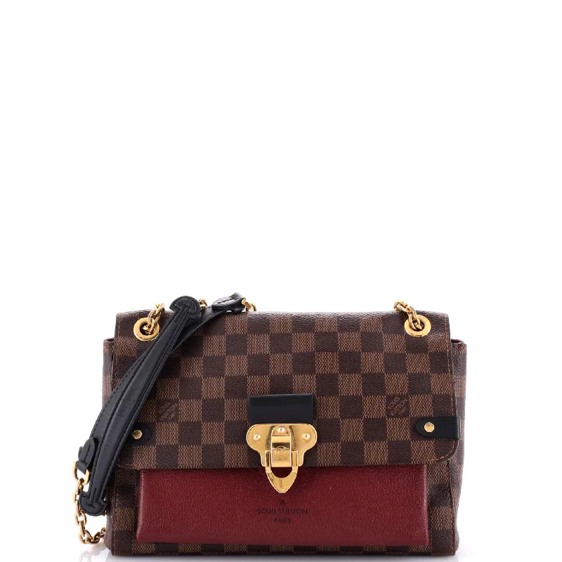 Vavin Handbag Damier with Leather PM