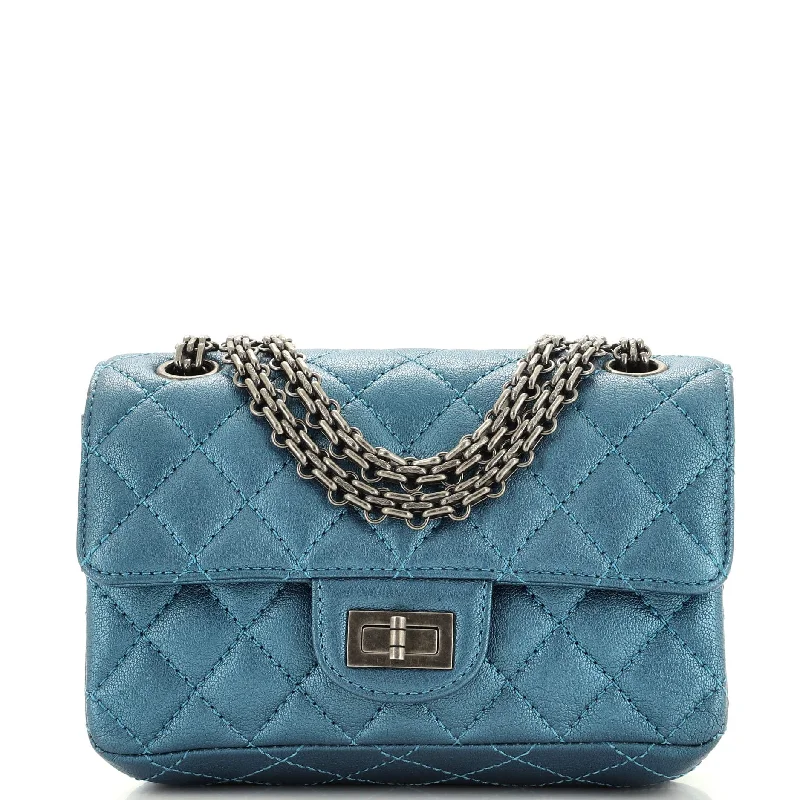 Reissue 2.55 Flap Bag Quilted Metallic Calfskin Mini