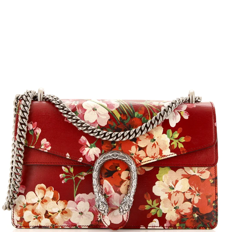 Dionysus Bag Blooms Print Leather Small