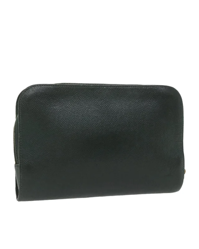 Taiga Leather Clutch Bag