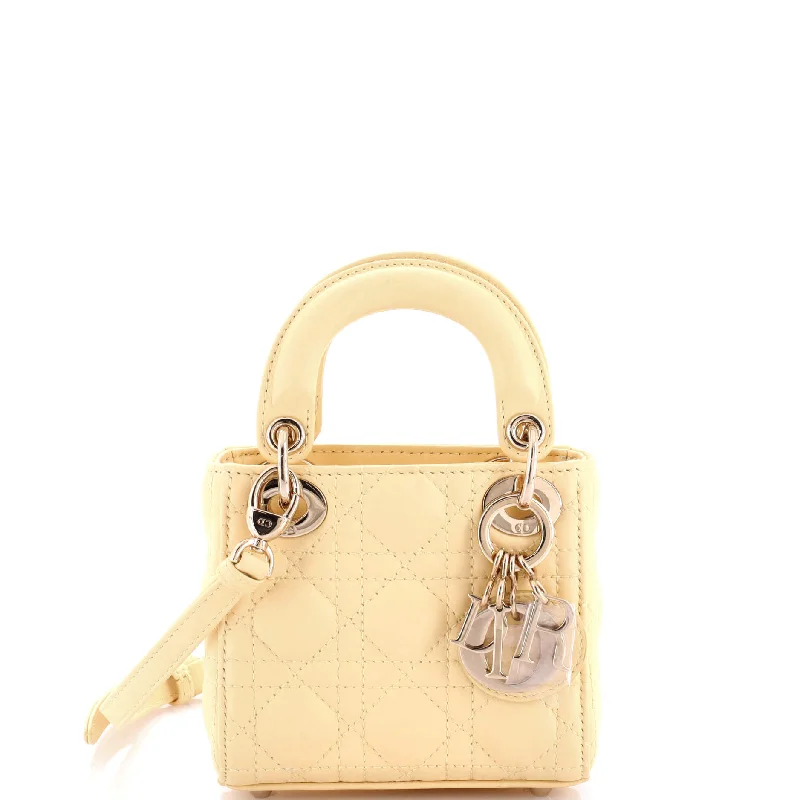 Lady Dior Bag Cannage Quilt Lambskin Micro