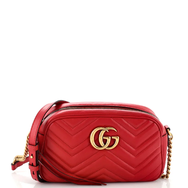 GG Marmont Shoulder Bag Matelasse Leather Small