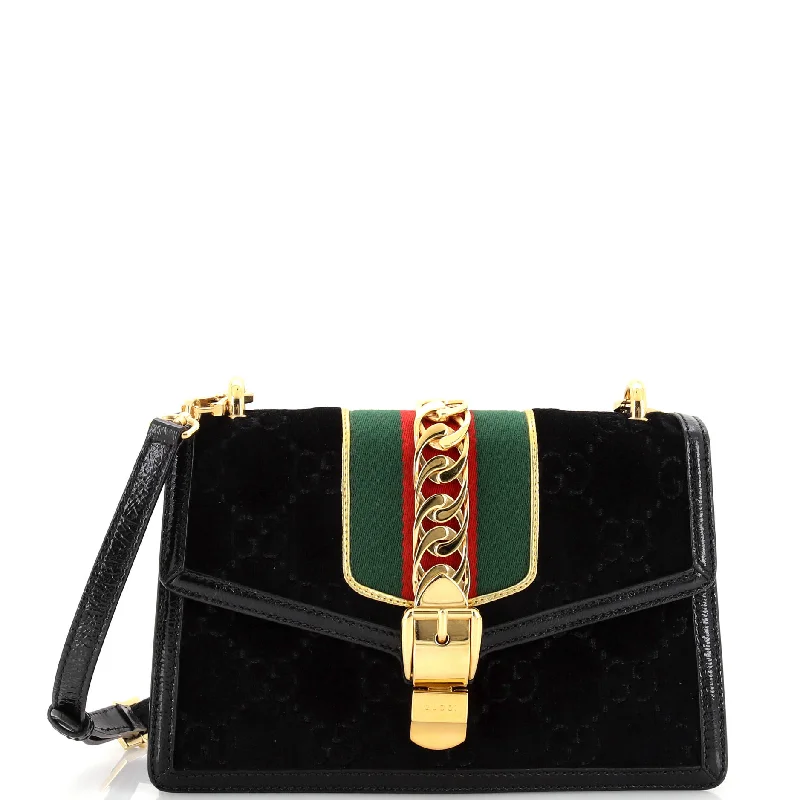 Sylvie Shoulder Bag GG Velvet Small