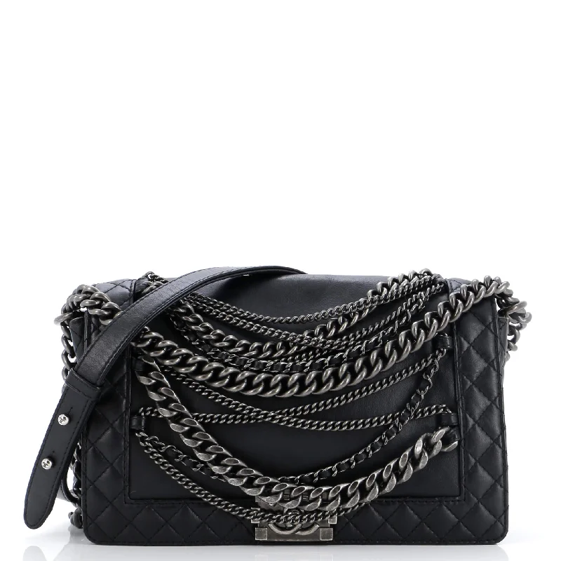 Boy Flap Bag Enchained Lambskin New Medium