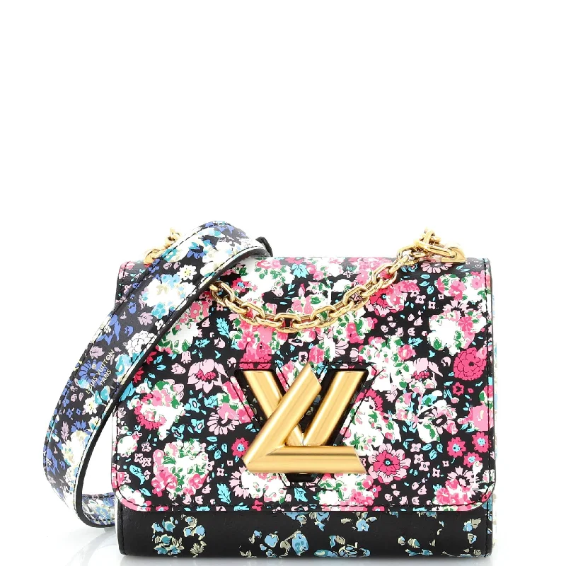 Twist Handbag Limited Edition Floral Print Leather PM