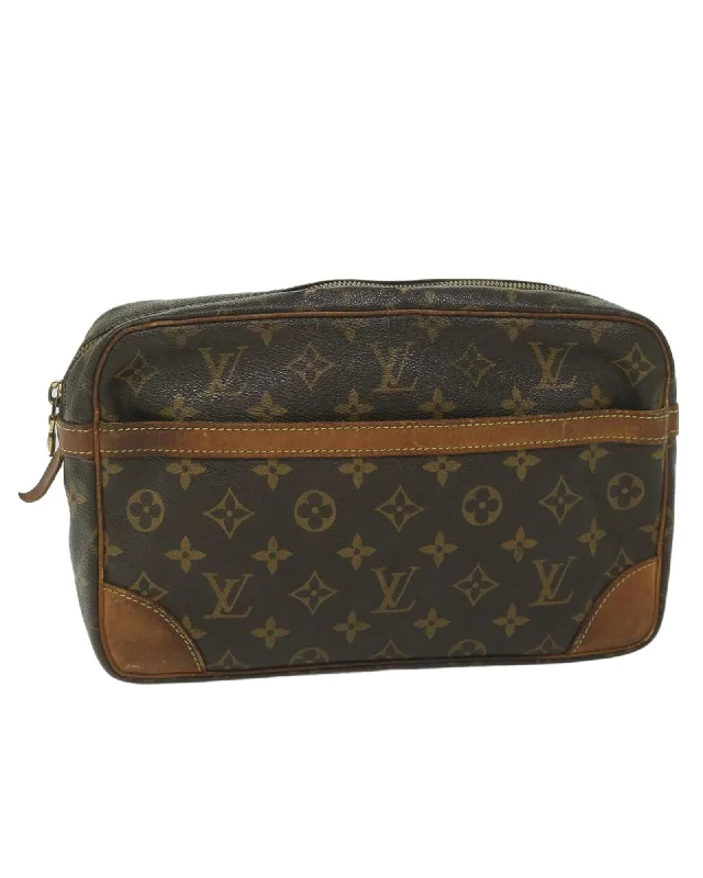 Monogram Canvas Clutch Bag with Accessories - CD Rank