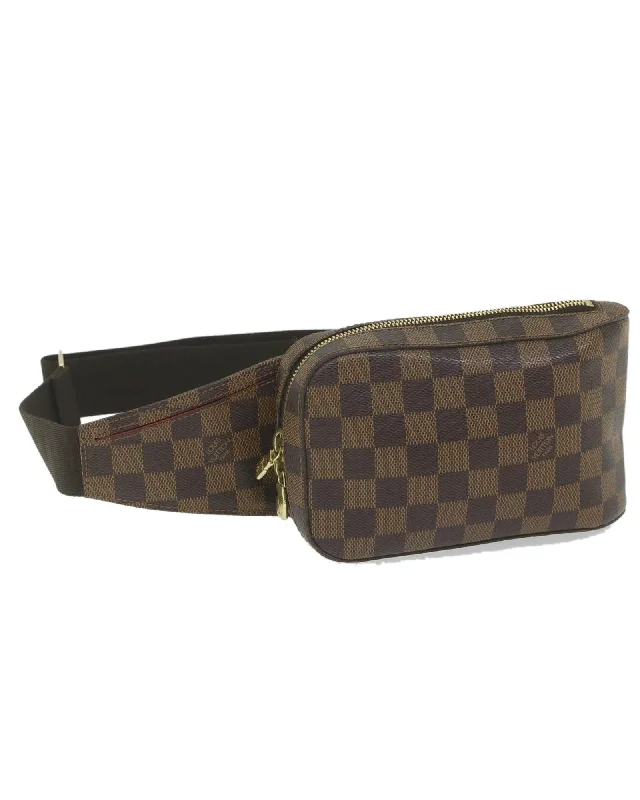 Damier Ebene Shoulder Bag with Dust Bag and Serial No.