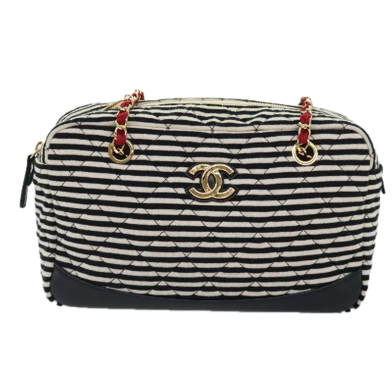 Chanel Matelassé  Cotton Shoulder Bag (Pre-Owned)