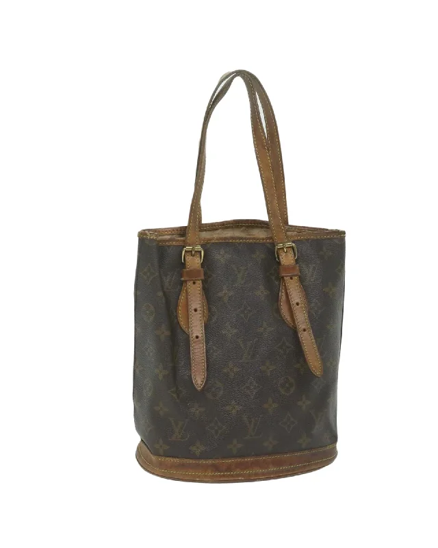 Monogram Canvas Shoulder Bag with Adjustable Strap