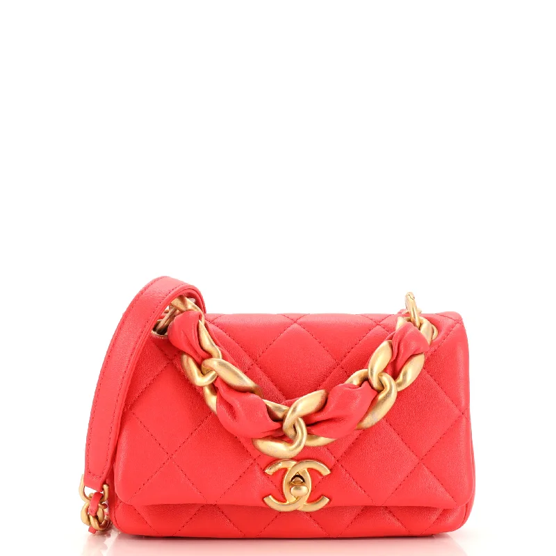 Chain Is More Flap Bag Quilted Lambskin Small