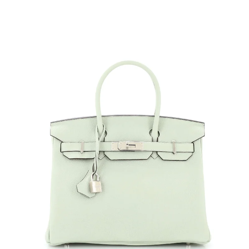 Birkin Handbag Grey Togo with Palladium Hardware 30