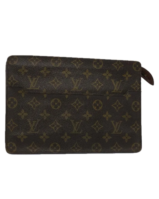 Monogram Canvas Clutch Bag with Accessories