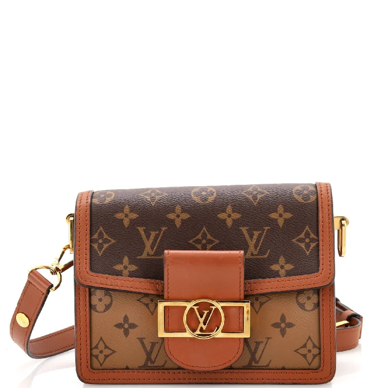 Dauphine Shoulder Bag Reverse Monogram Canvas Mini