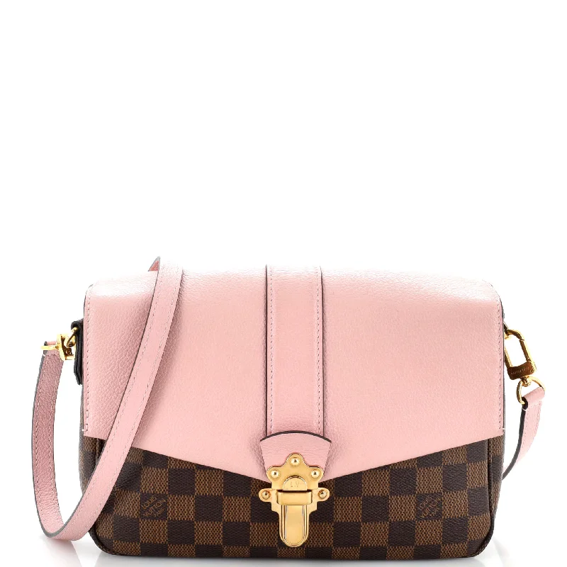 Clapton Handbag Damier and Leather PM