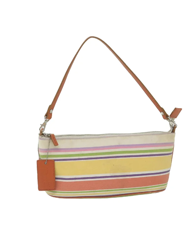 Multicolor Canvas Shoulder Bag with Curb Appeal