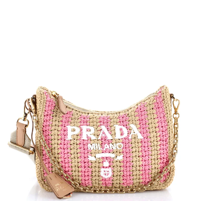 Re-Edition 2005 Shoulder Bag Raffia Small