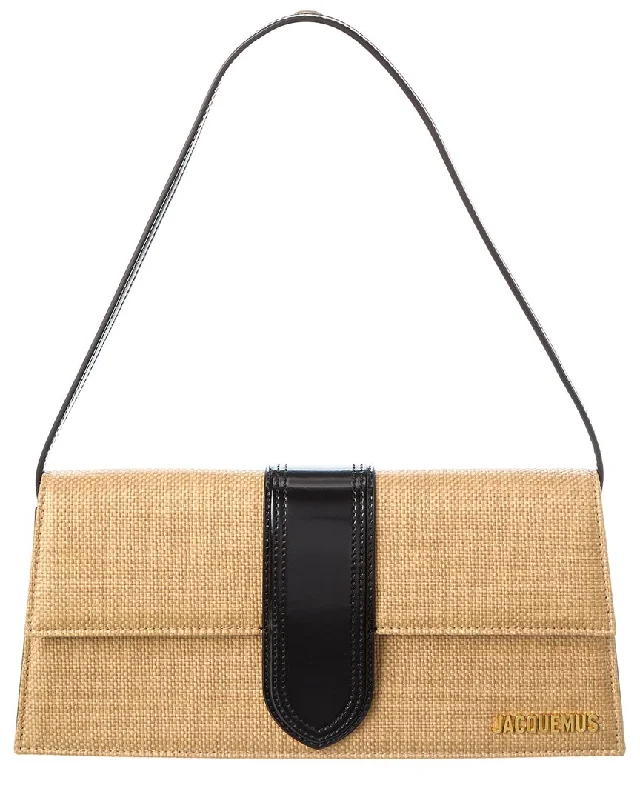 Jacquemus Le Bambino Long Leather-Trim Shoulder Bag