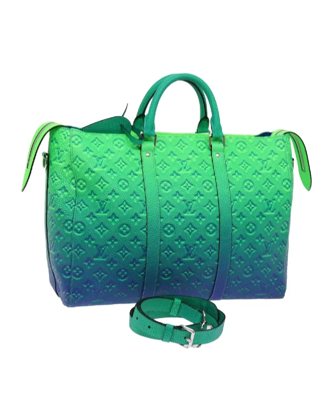 Monogram Illusion Keepall Tote Bag with Shoulder Strap