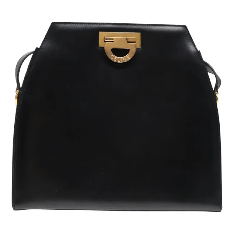 Céline Gancini  Leather Shoulder Bag (Pre-Owned)