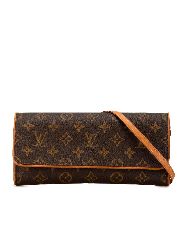 Monogram Canvas Pochette Twin GM with Vachetta Leather Trim