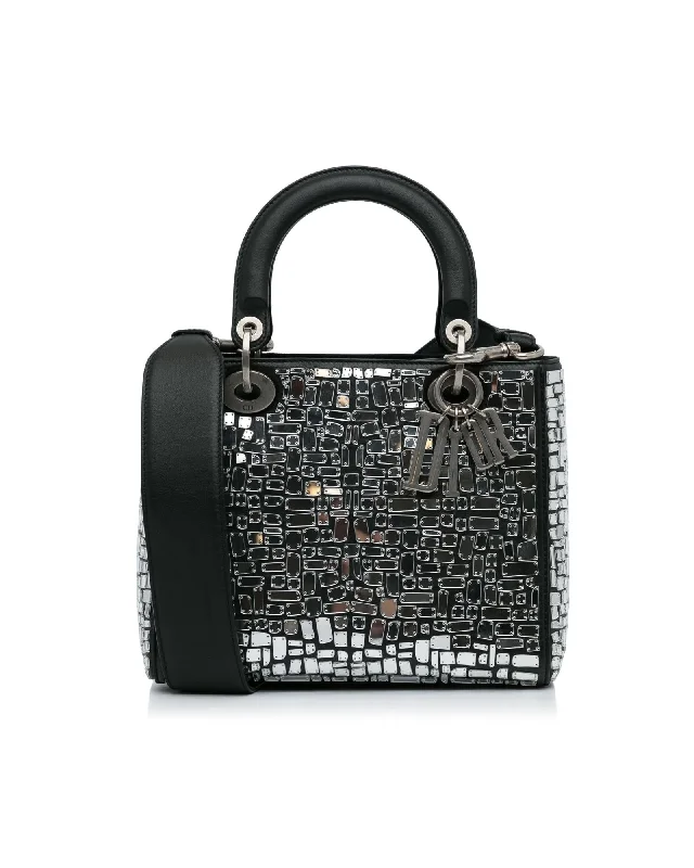 Mosaic Glass Leather Lady Dior Bag