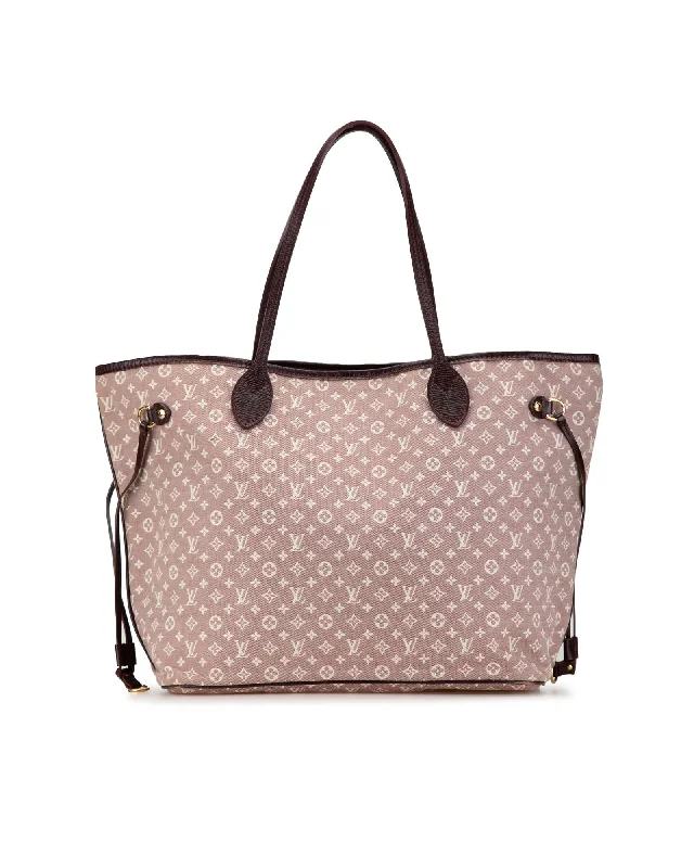 Monogram Idylle Neverfull MM Canvas Tote with Leather Trim