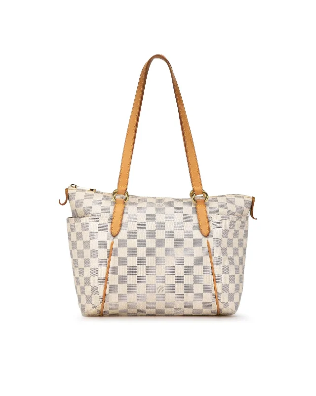 Louis Vuitton Lockme II Damier Azur Coated Canvas Tote Bag