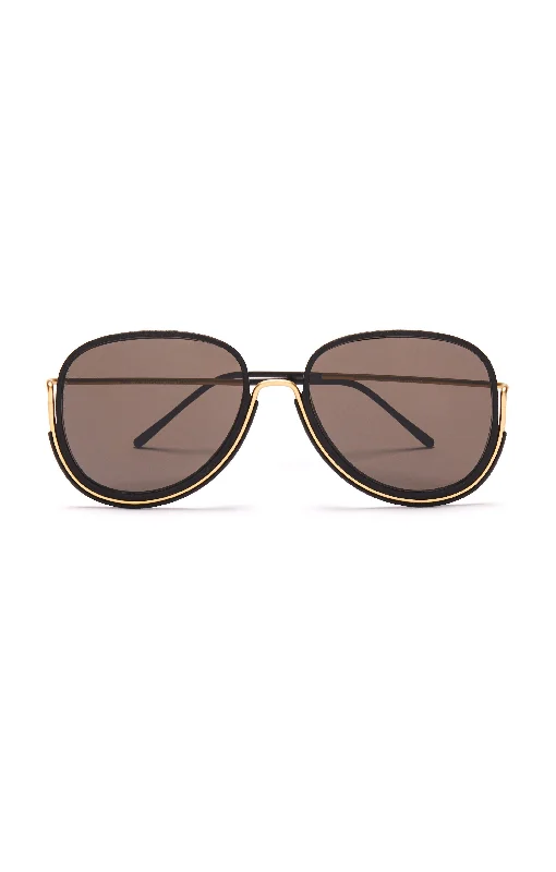 Bio-plastic 3D Printed Earhart Glasses in GOLD/BLACK/GREY