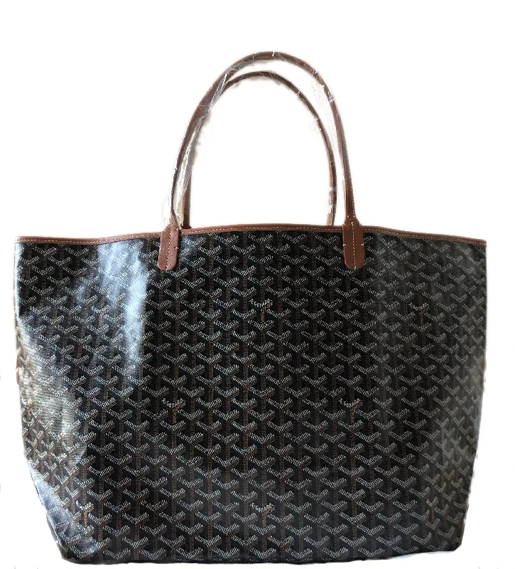 Goyard St. Louis Black with Tan Trim GM Tote (NWT)