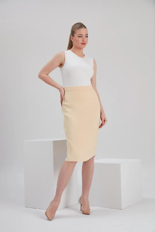 JP PENCIL SKIRT in Vegan Fabric