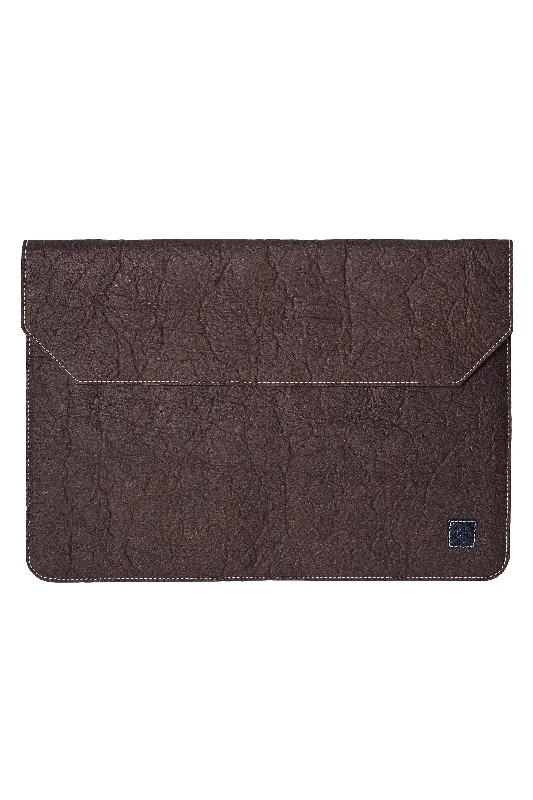 Lago Laptop Vegan Leather Sleeve in Starlight in Cocoa