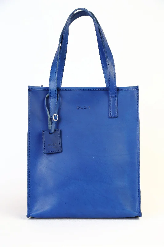 Mod 105 - Tote Bag Cuoio Blue made with Tuscan Vegetable-Tanned Leather