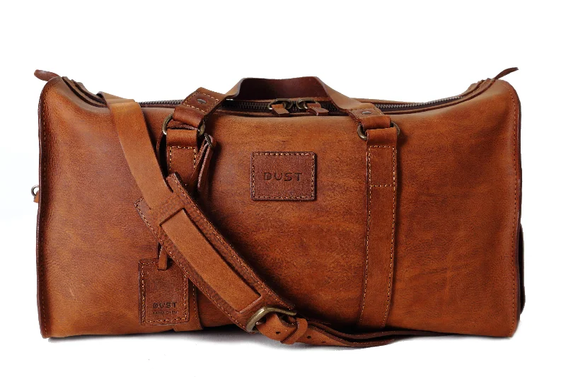 Mod 123 - Travel Bag Heritage Brown made with Tuscan Vegetable-Tanned Leather