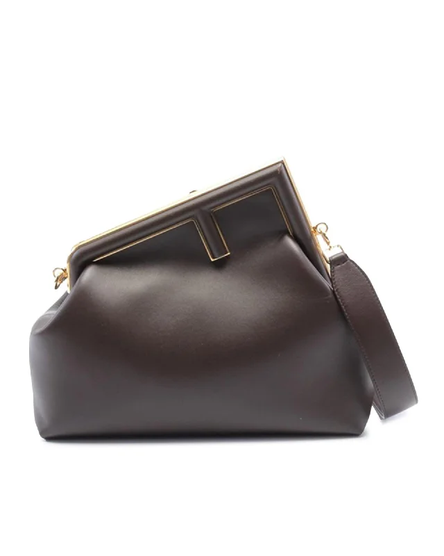 Medium Nappa Leather Crossbody Bag with Detachable Strap