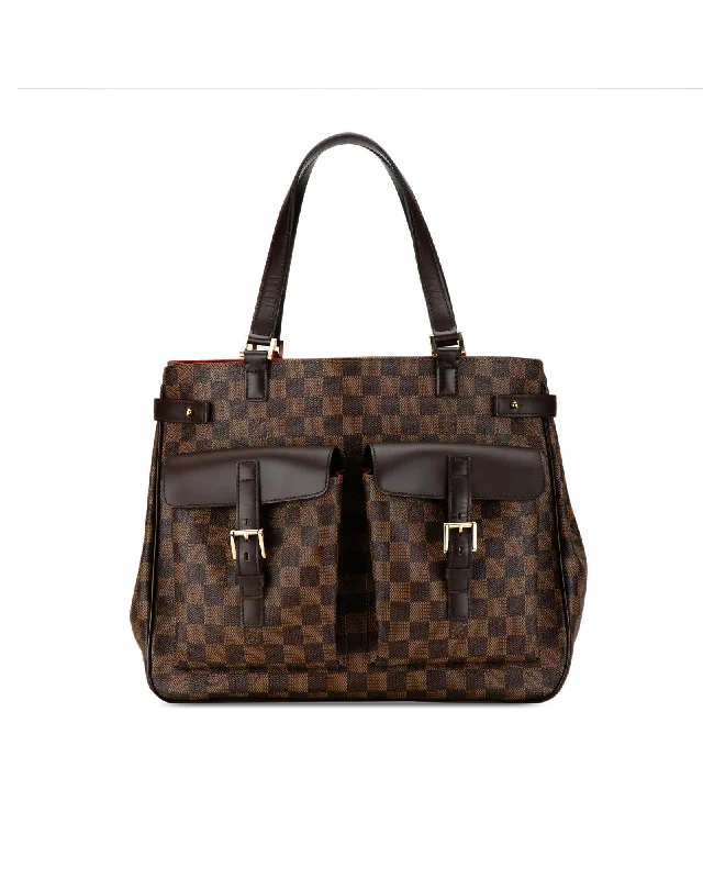 Louis Vuitton Lockit PM Damier Ebene Coated Canvas Tote