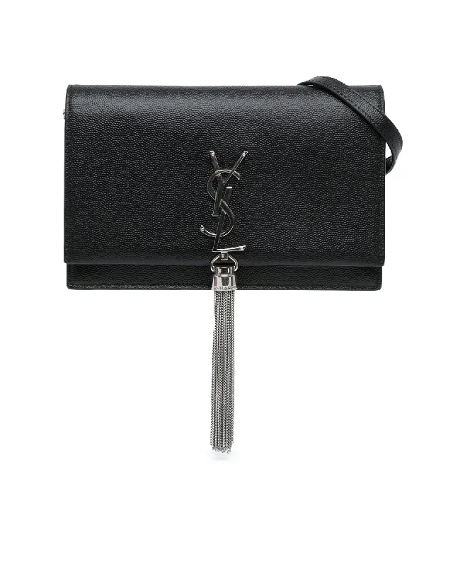 Grain de Poudre Monogram Tassel Wallet on Chain with Interior Pockets