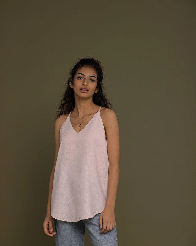 The Endless Sunday Sustainable Hemp Top In Ice Pink