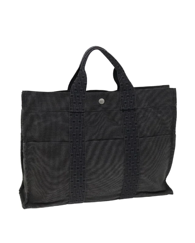 HERMES Garden Party Tote Bag Black