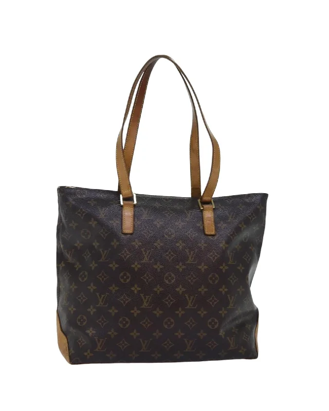 LOUIS VUITTON Lockme II Monogram Canvas Tote Bag Brown