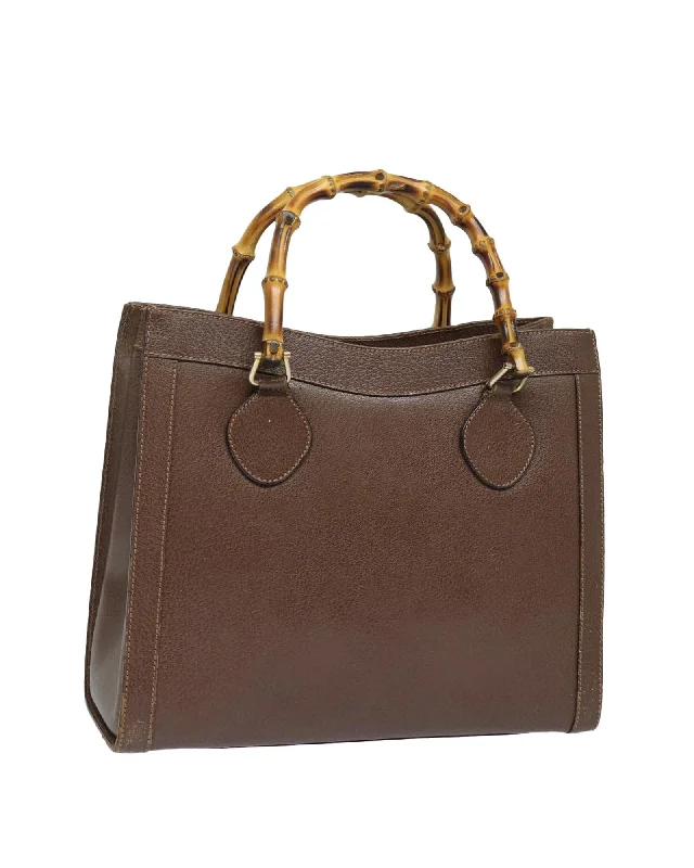 Bamboo Leather Tote Bag with Handle