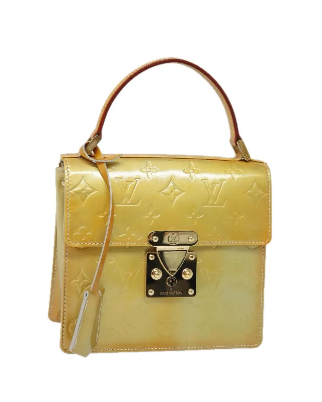 Monogram Vernis Patent Leather Hand Bag with Key and Clochette