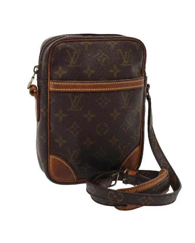 Monogram Canvas Shoulder Bag with Adjustable Strap