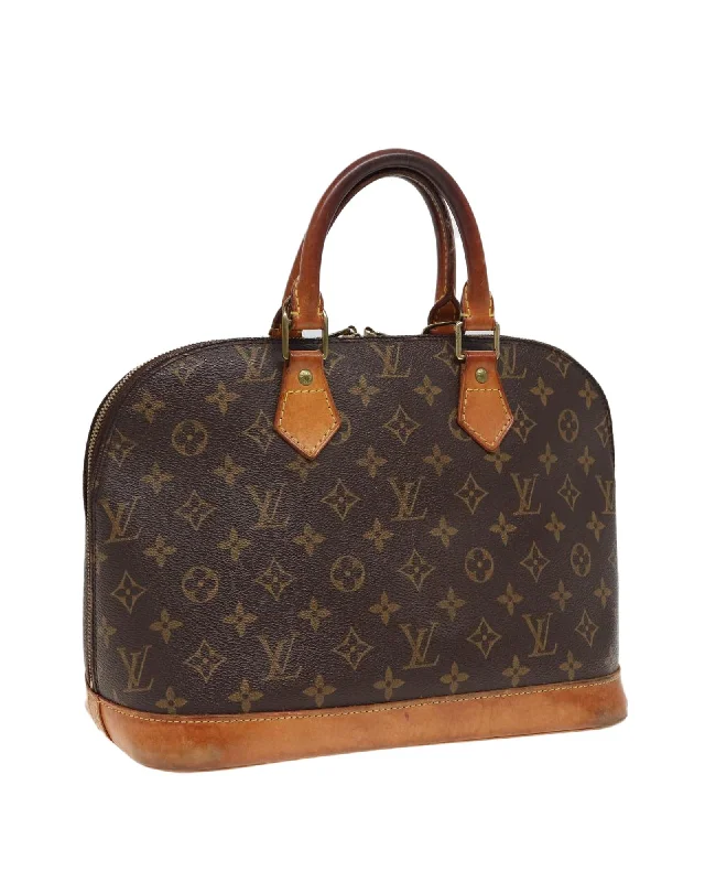 Monogram Canvas Hand Bag with Classic Design