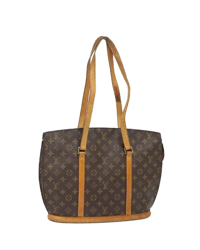 Monogram Canvas Tote Bag with Authentic Detailing and Storage Smell