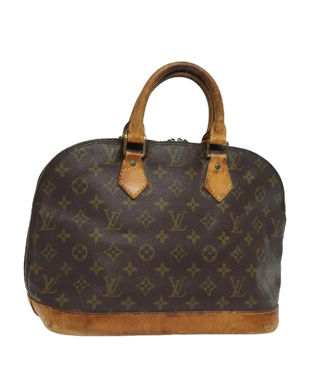 Monogram Canvas Alma Hand Bag with Classic Design