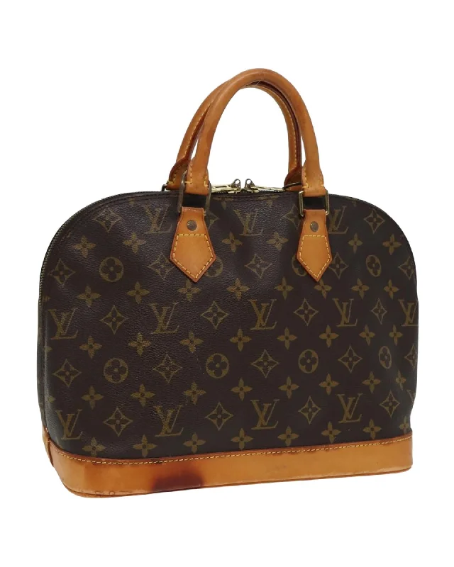 Monogram Canvas Alma Hand Bag with Classic Design