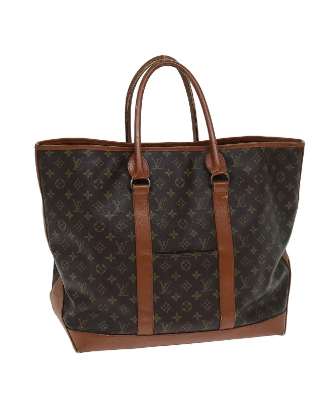 Monogram Canvas Tote Bag with Distinctive Design