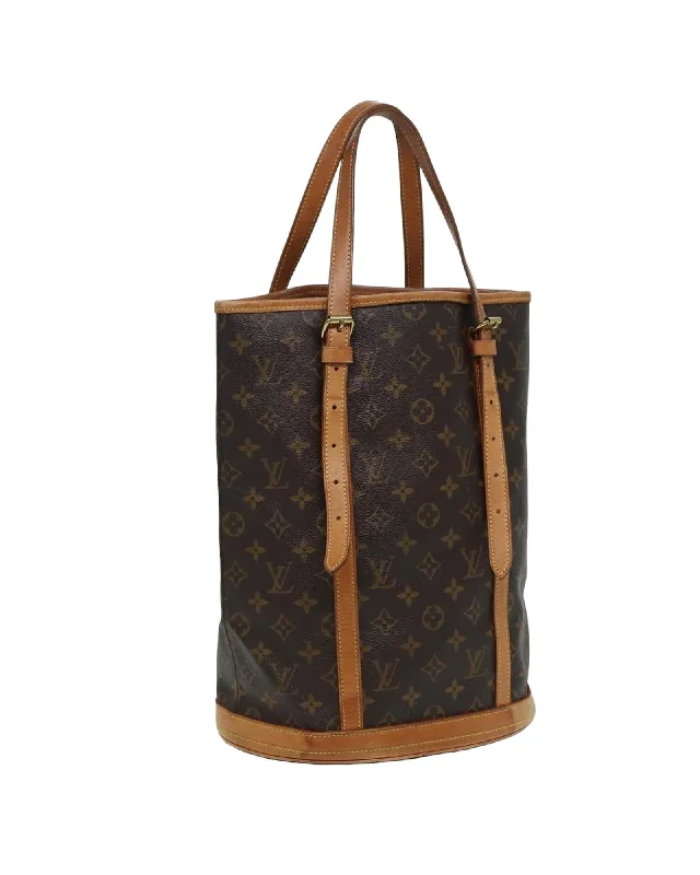 Monogram Canvas Bucket Shoulder Bag with Adjustable Strap