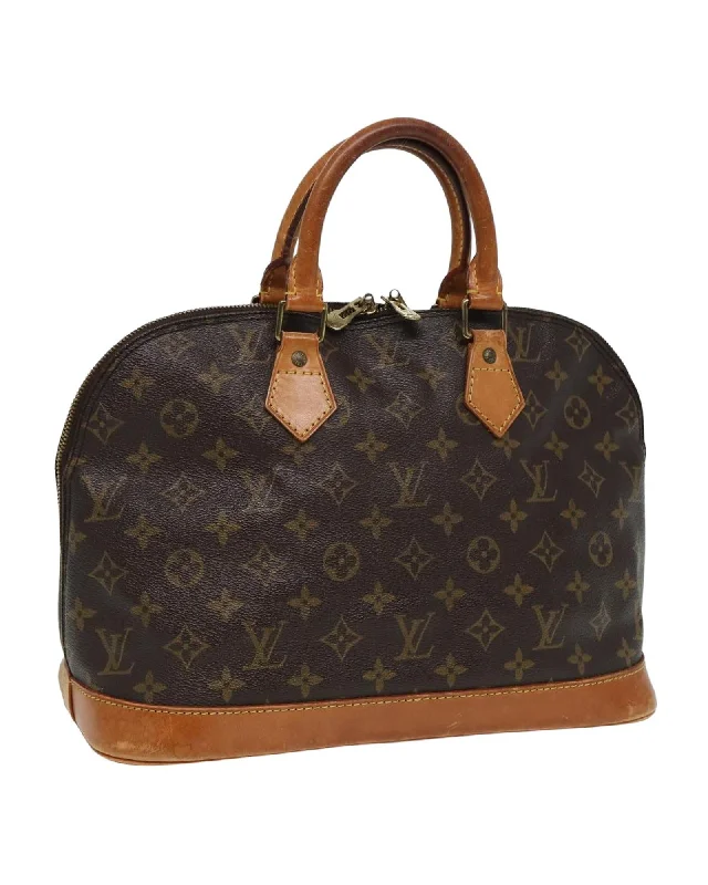 Monogram Canvas Alma Hand Bag with Classic Design